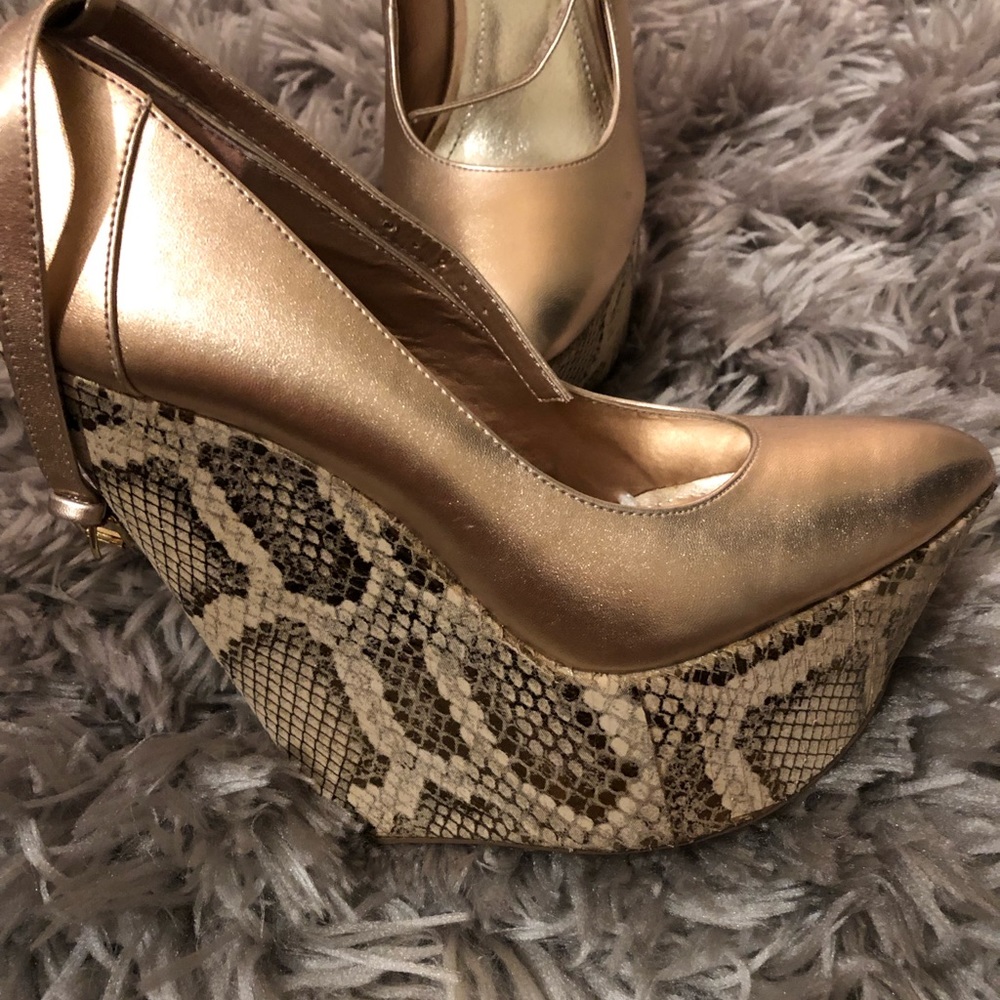 Rose Gold Platform/ Wedge Heels